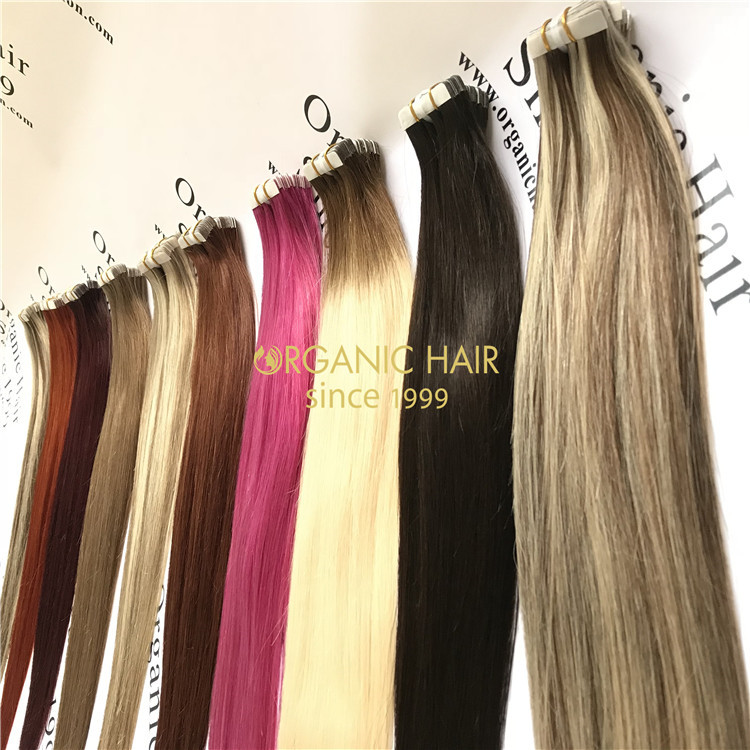Remy tape in human hair extensions at wholesale price in Chinese factory A43